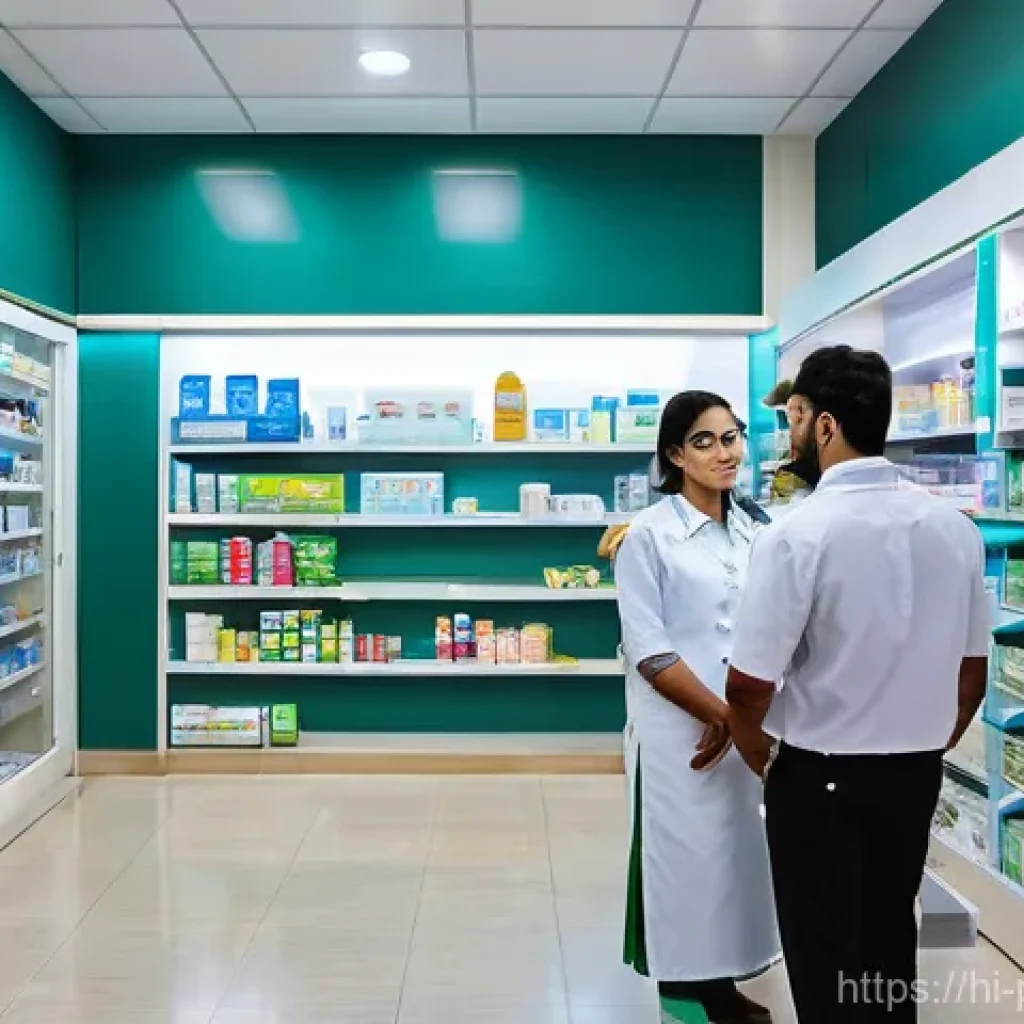 약사 약국 창업 성공 전략 - **Prompt 1: Bustling Community Pharmacy Hub**
    "A vibrant, well-lit pharmacy located on a bustlin...