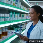 약사 약물 분류 체계 설명 - **Prompt 1: The Modern Pharmacy - A Symphony of Organization**
    **Description:** A wide shot of a...